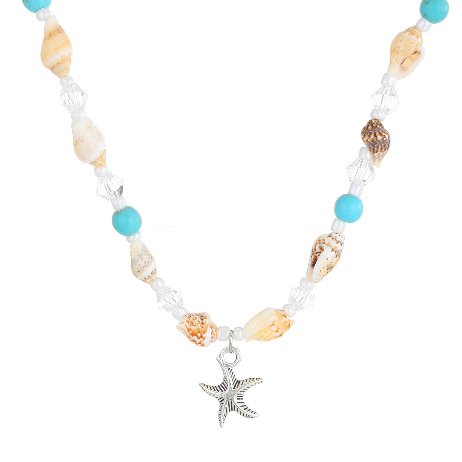 Wholesale Holiday style beaded necklace clavicle chain